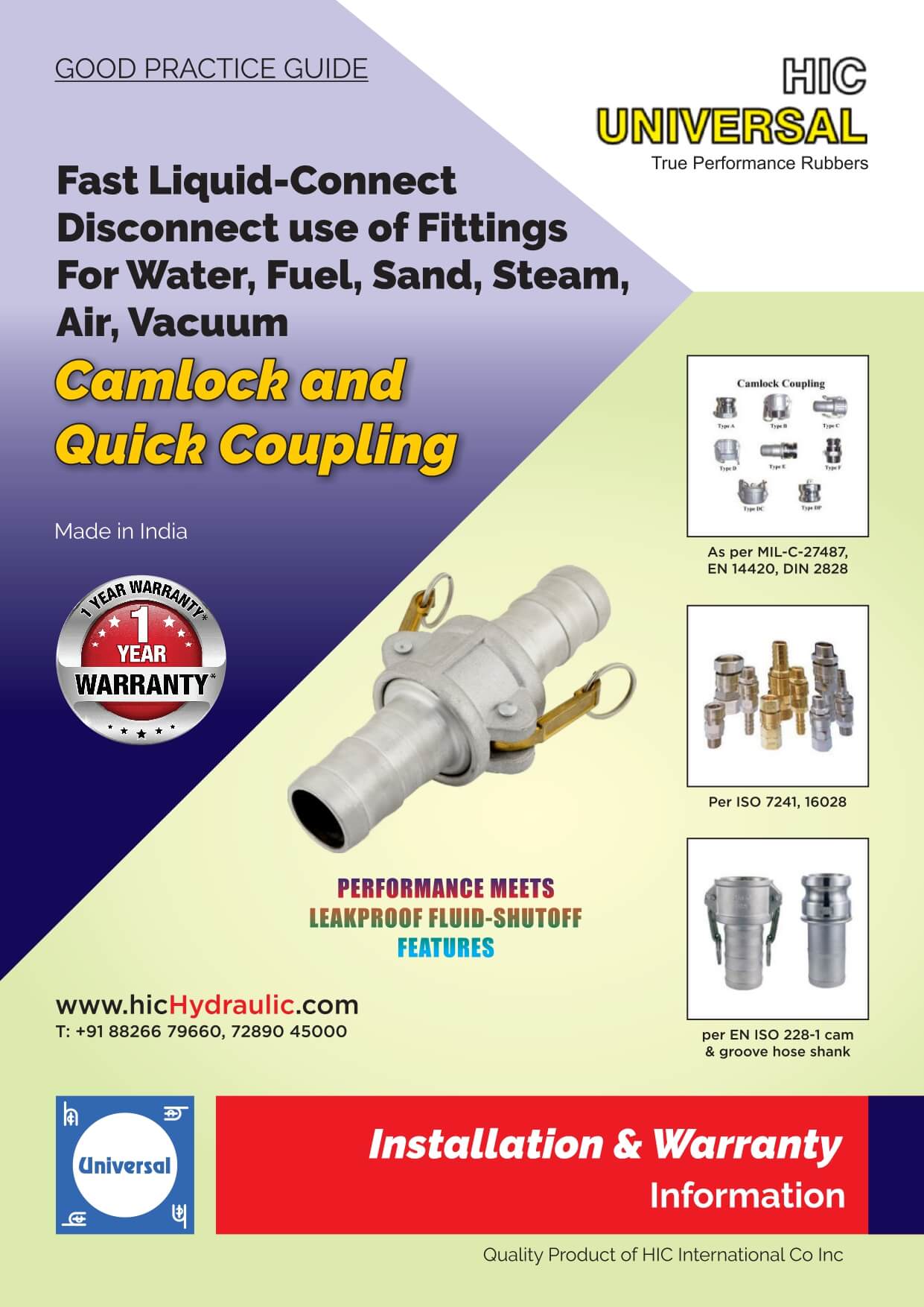 Quick Camlock ORC Coupling Installation